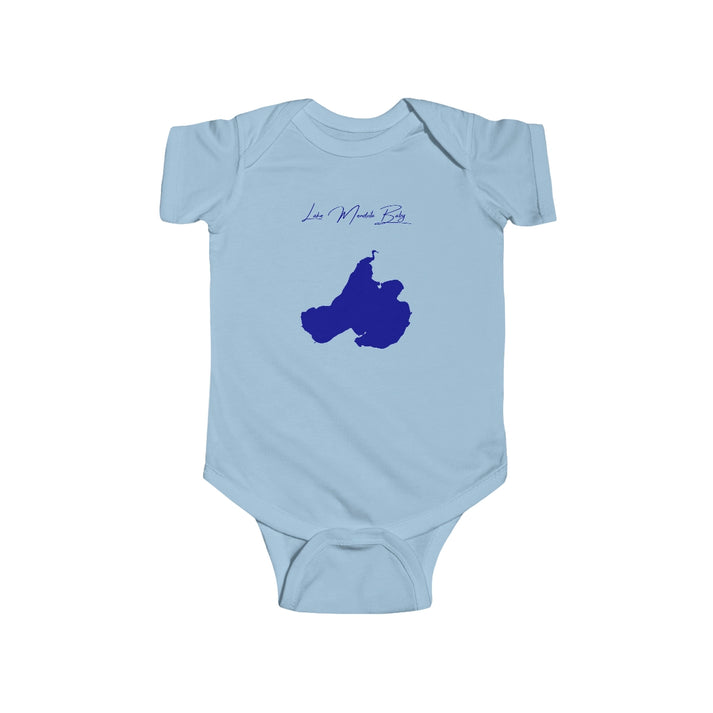 Wisconsin  Lake  Mendota  Onesie  front  position  view  from  front  light  blue.webp