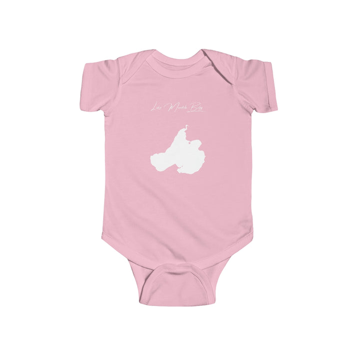 Wisconsin  Lake  Mendota  Onesie  front  position  view  from  front  pink.webp