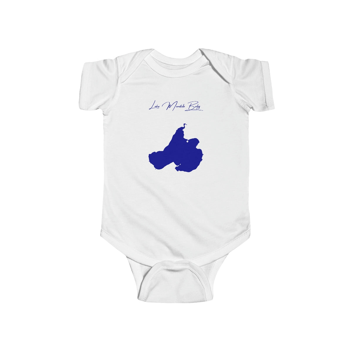 Wisconsin  Lake  Mendota  Onesie  front  position  view  from  front  white.webp
