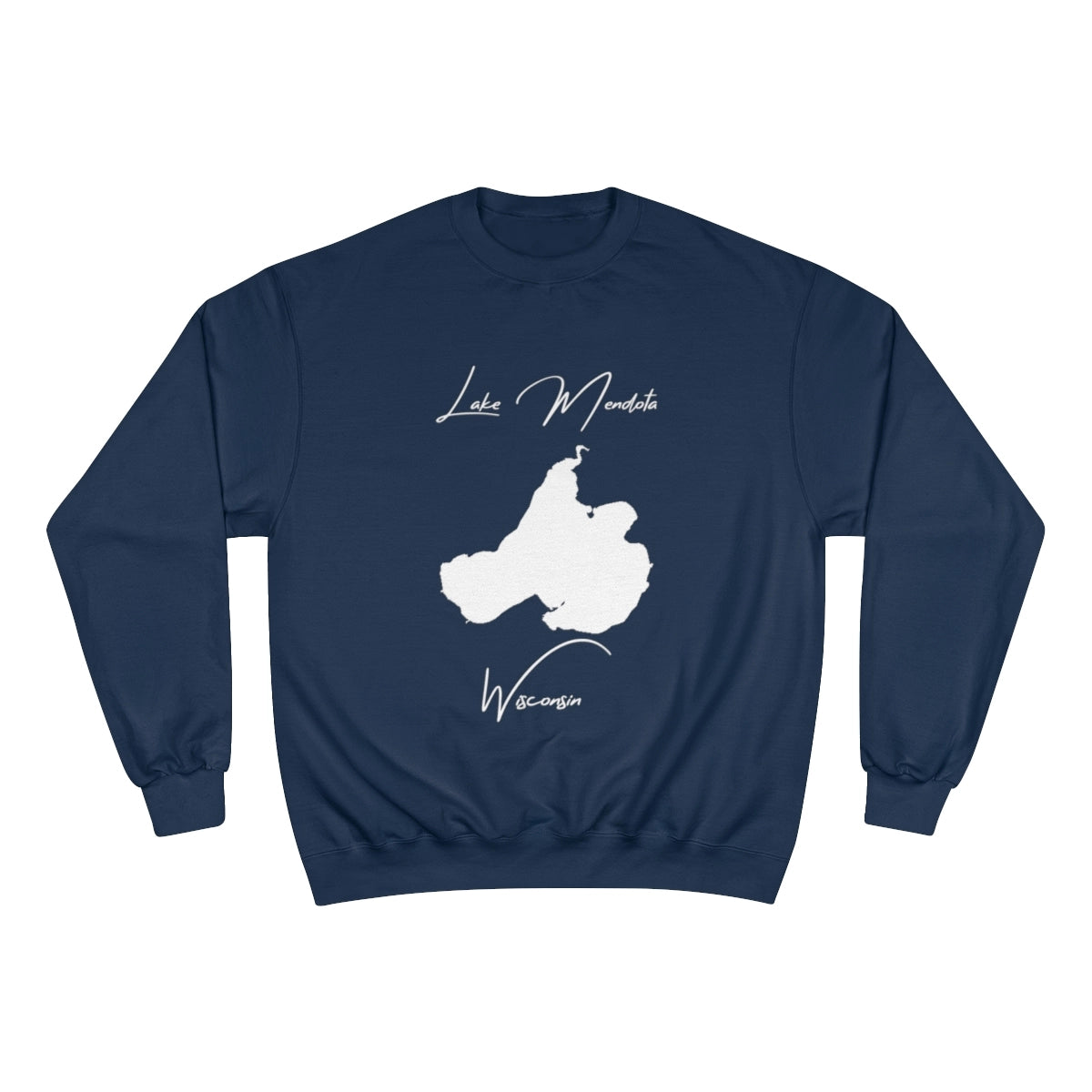 Wisconsin  Lake  Mendota  Sweatshirt  front  position  view  from  front  navy.webp