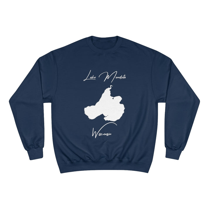 Wisconsin  Lake  Mendota  Sweatshirt  front  position  view  from  front  navy.webp