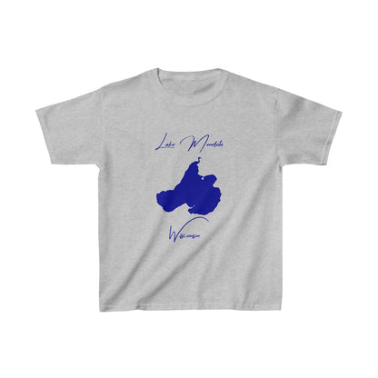 Wisconsin  Lake  Mendota  Youth  T-shirt  front  position  view  from  front  sport  grey.webp