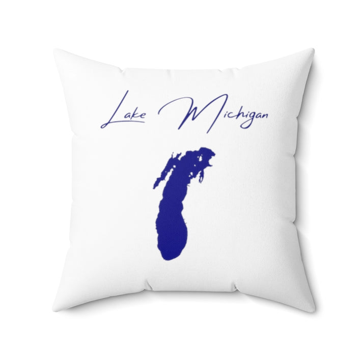 Wisconsin  Lake  Michigan  Pillow  front  position  view  from  front  20  x  20.webp