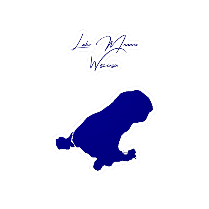 Wisconsin  Lake  Monona  Vinyl  Decal  other  position  view  from  front  4  x  6.webp