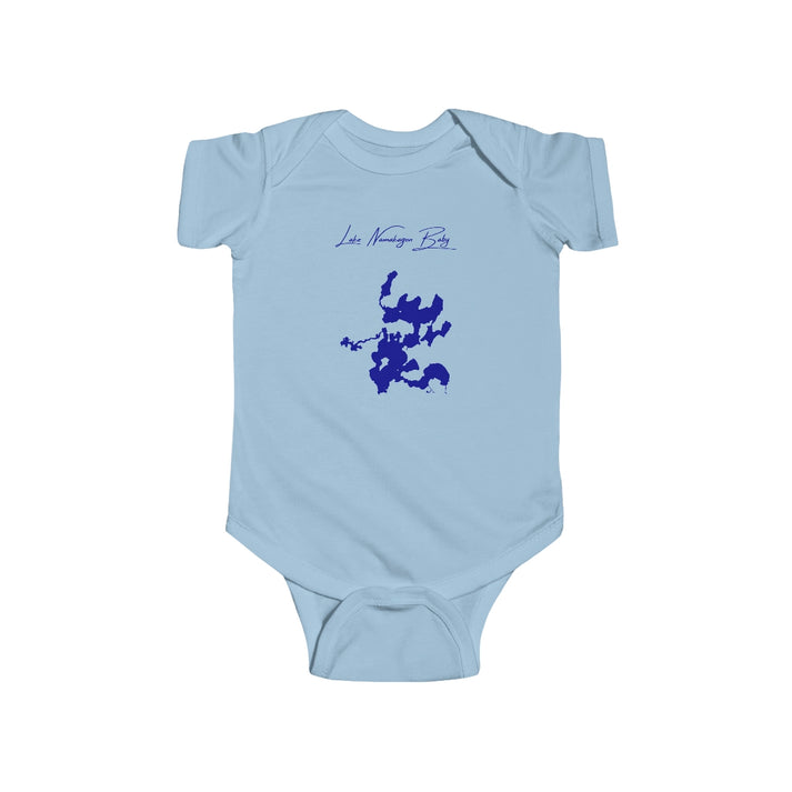 Wisconsin  Lake  Namakagon  Onesie  front  position  view  from  front  light  blue.webp