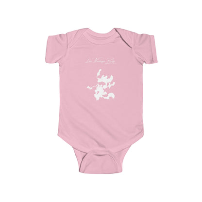 Wisconsin  Lake  Namakagon  Onesie  front  position  view  from  front  pink.webp