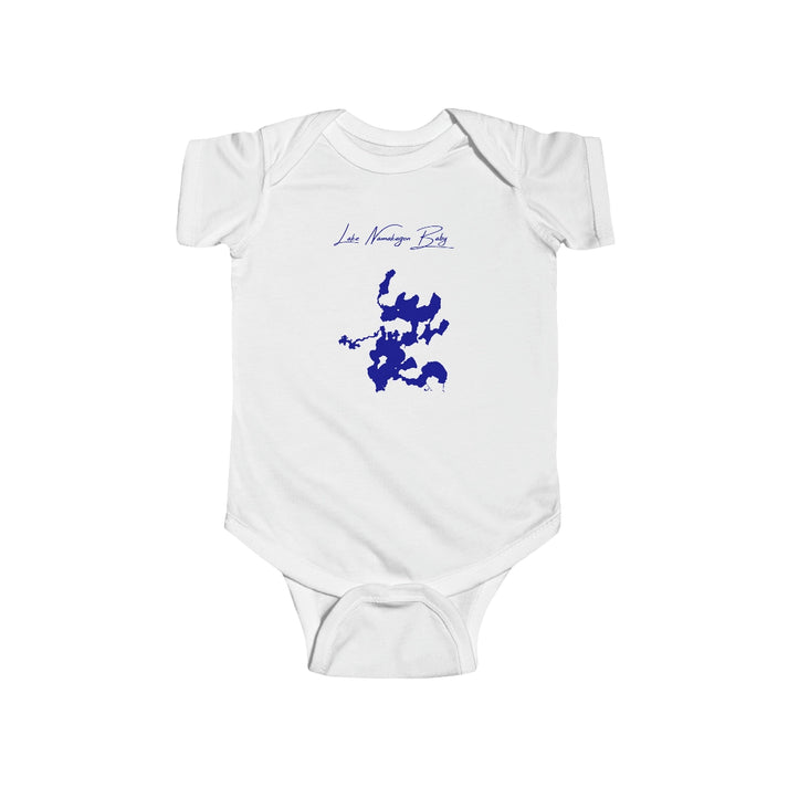 Wisconsin  Lake  Namakagon  Onesie  front  position  view  from  front  white.webp