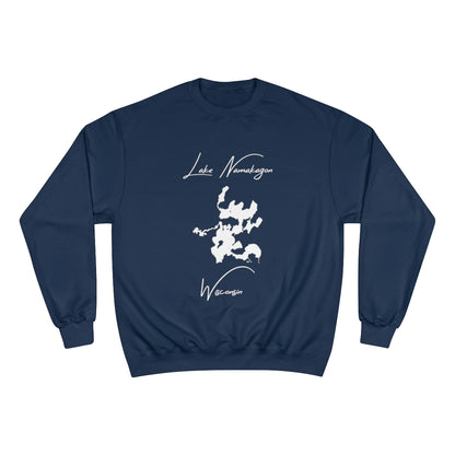 Wisconsin  Lake  Namakagon  Sweatshirt  front  position  view  from  front  navy.webp
