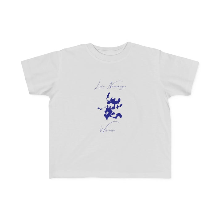 Wisconsin  Lake  Namakagon  Toddler  T-shirt  front  position  view  from  front  silver.webp