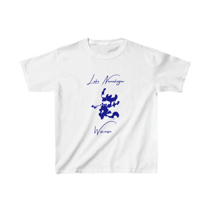 Wisconsin  Lake  Namakagon  Youth  T-shirt  front  position  view  from  front  white.webp