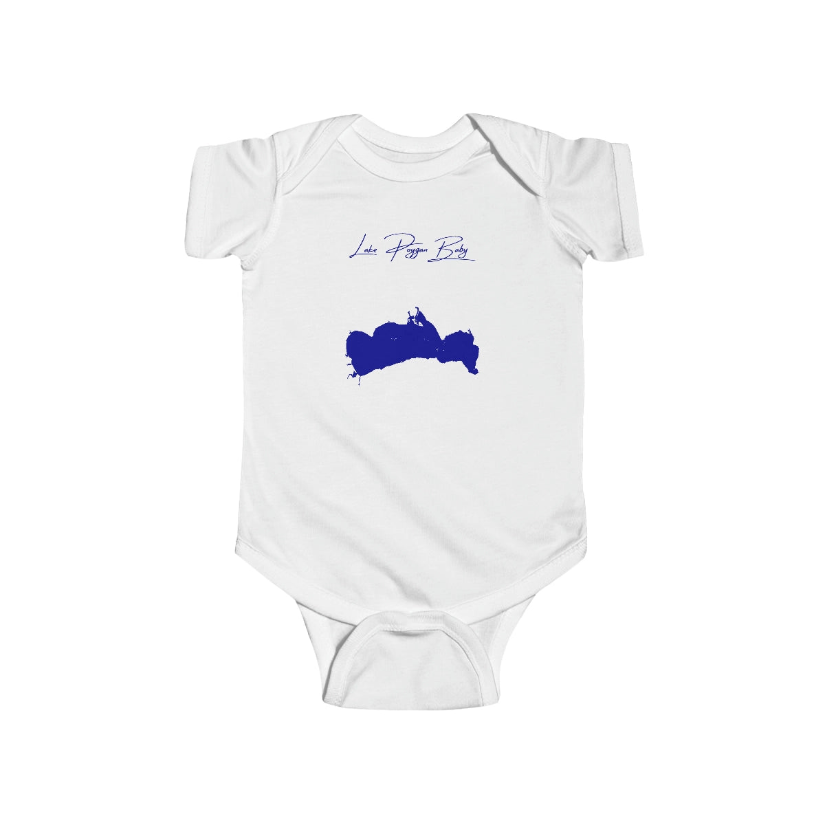Wisconsin  Lake  Poygan  Onesie  front  position  view  from  front  white.webp