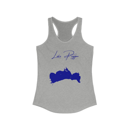 Wisconsin  Lake  Poygan  Racerback-Tank  front  position  view  from  front  heather  grey.webp