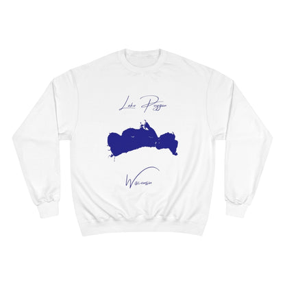Wisconsin  Lake  Poygan  Sweatshirt  front  position  view  from  front  white.webp