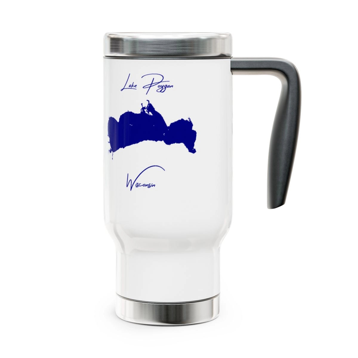 Wisconsin  Lake  Poygan  Travel  Mug  other  position  view  from  right  14oz.webp