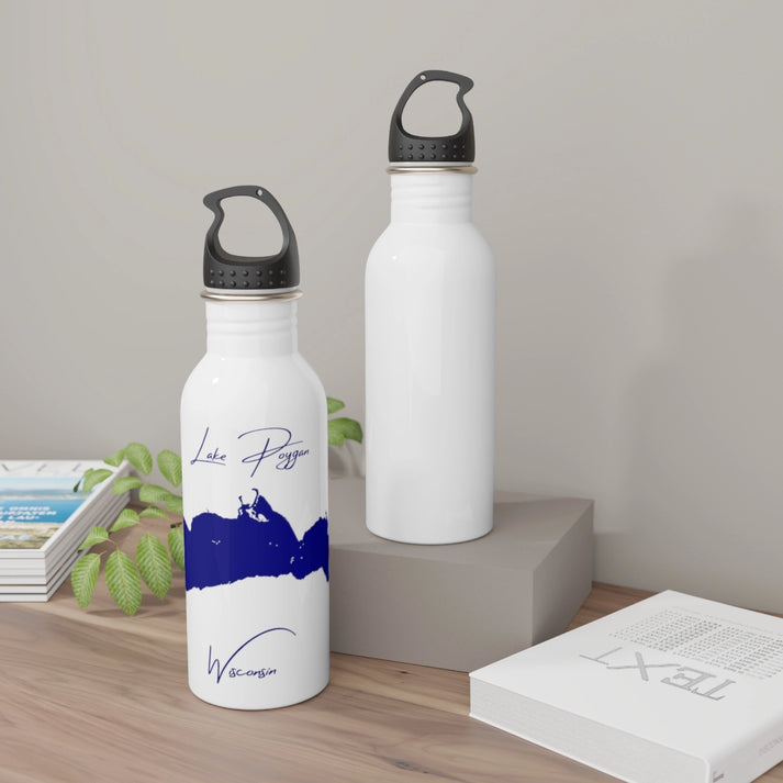 Wisconsin  Lake  Poygan  Water  bottle  other  position  view  from  context-2  white.webp