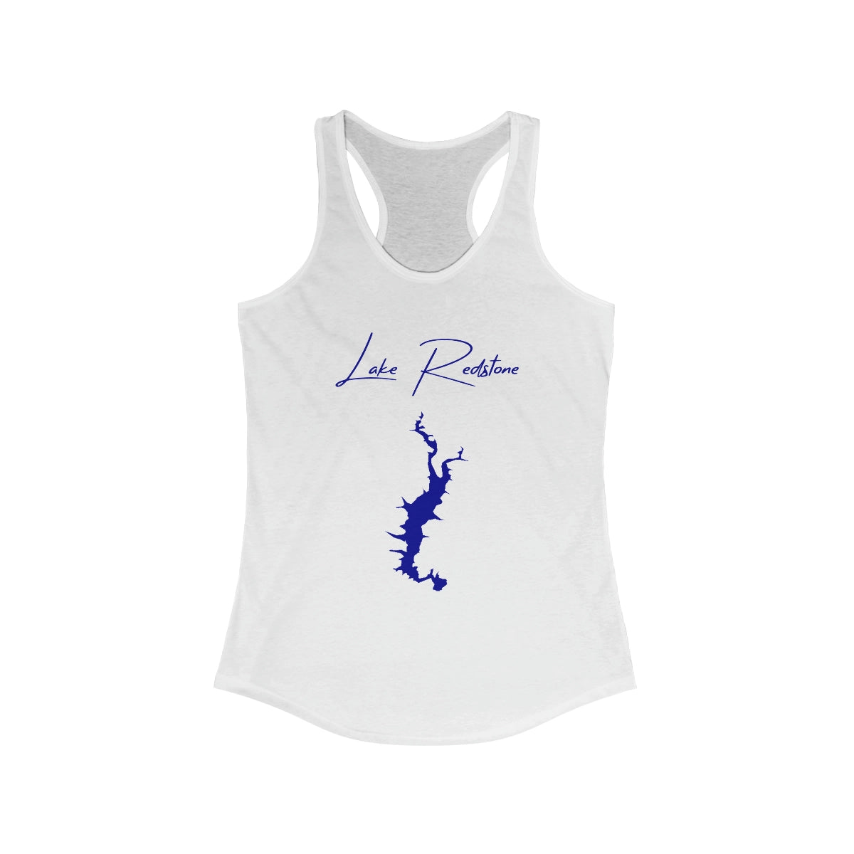 Wisconsin  Lake  Redstone  Racerback-Tank  front  position  view  from  front  solid  white.webp