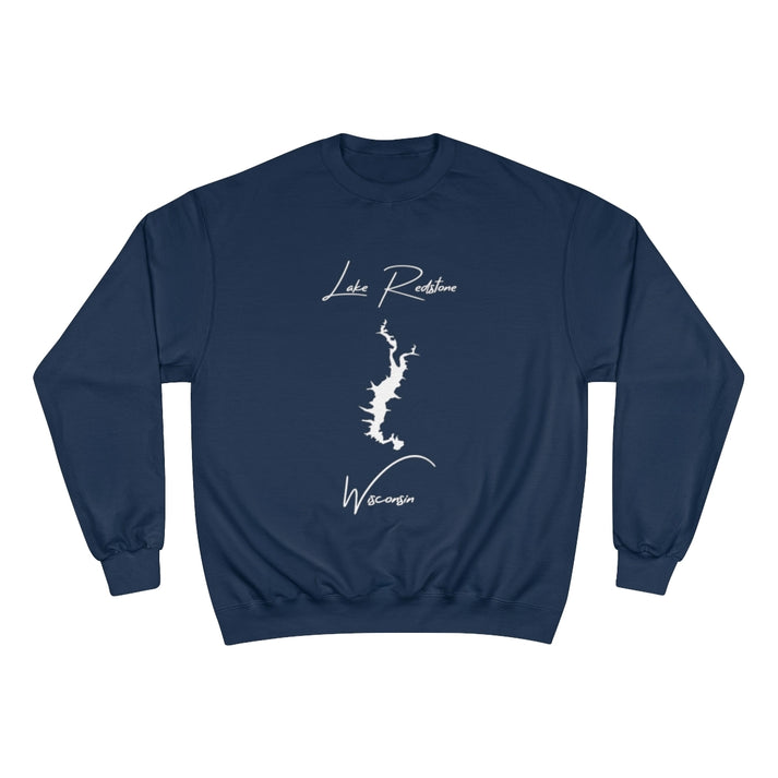 Wisconsin  Lake  Redstone  Sweatshirt  front  position  view  from  front  navy.webp