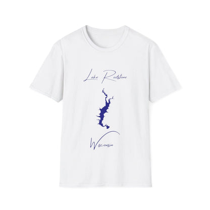Wisconsin  Lake  Redstone  T-shirt  front  position  view  from  front  white.webp