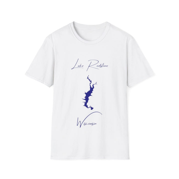 Wisconsin  Lake  Redstone  T-shirt  front  position  view  from  front  white.webp