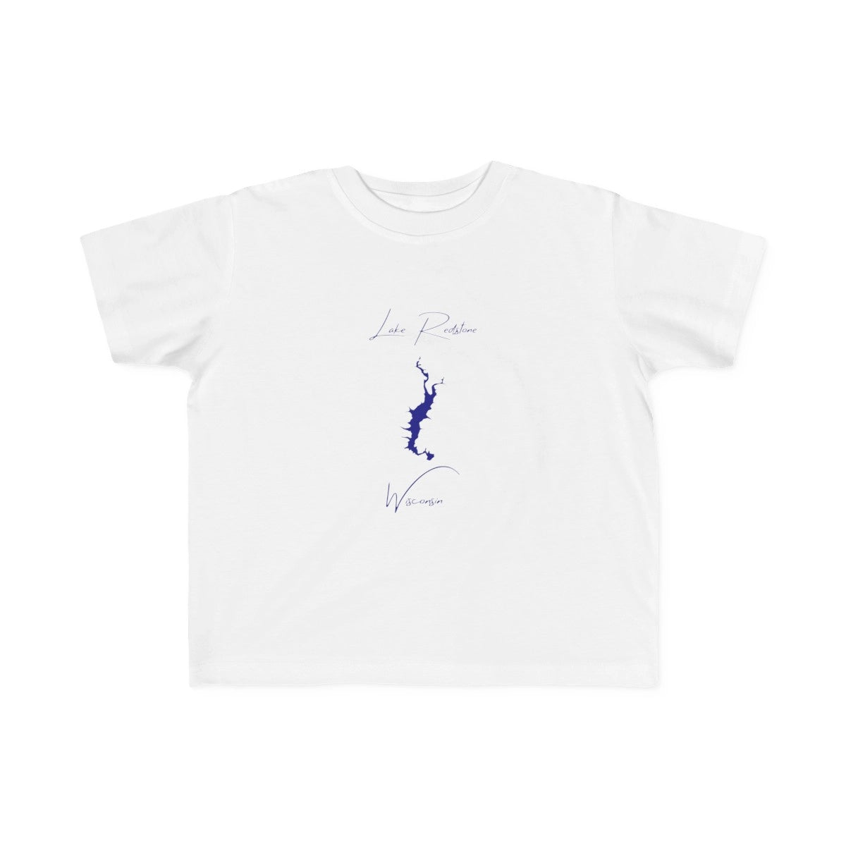 Wisconsin  Lake  Redstone  Toddler  T-shirt  front  position  view  from  front  white.webp