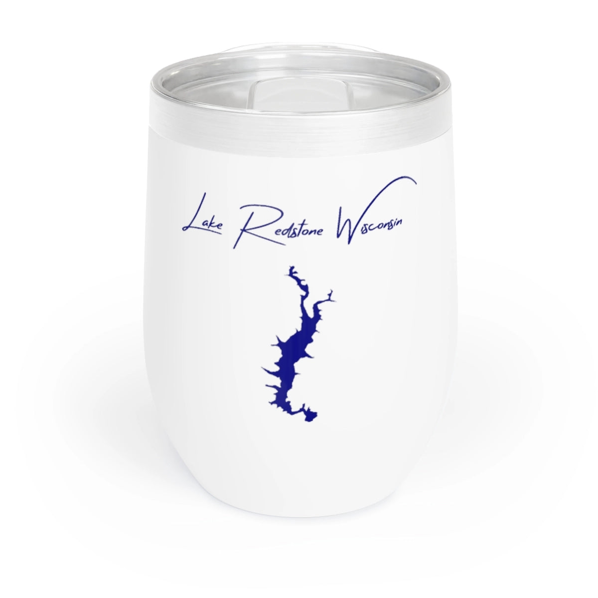 Wisconsin  Lake  Redstone  Wine  Tumbler  front  position  view  from  front  white.webp