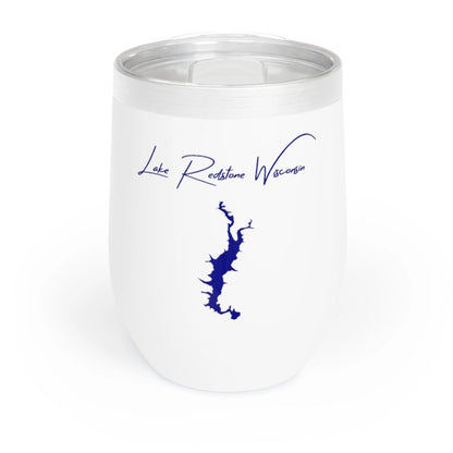 Wisconsin  Lake  Redstone  Wine  Tumbler  front  position  view  from  front  white.webp