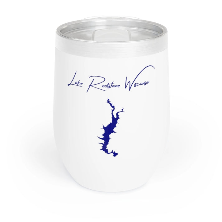 Wisconsin  Lake  Redstone  Wine  Tumbler  front  position  view  from  front  white.webp