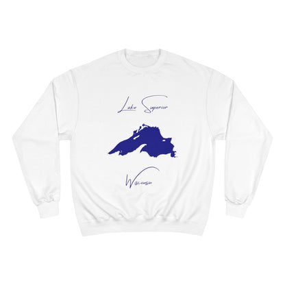 Wisconsin  Lake  Superior  Sweatshirt  front  position  view  from  front  white.webp