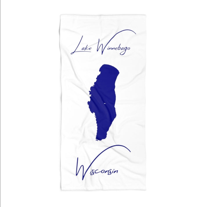 Wisconsin  Lake  Winnebago  Beach  Towel  front  position  view  from  front  36  x  72.webp