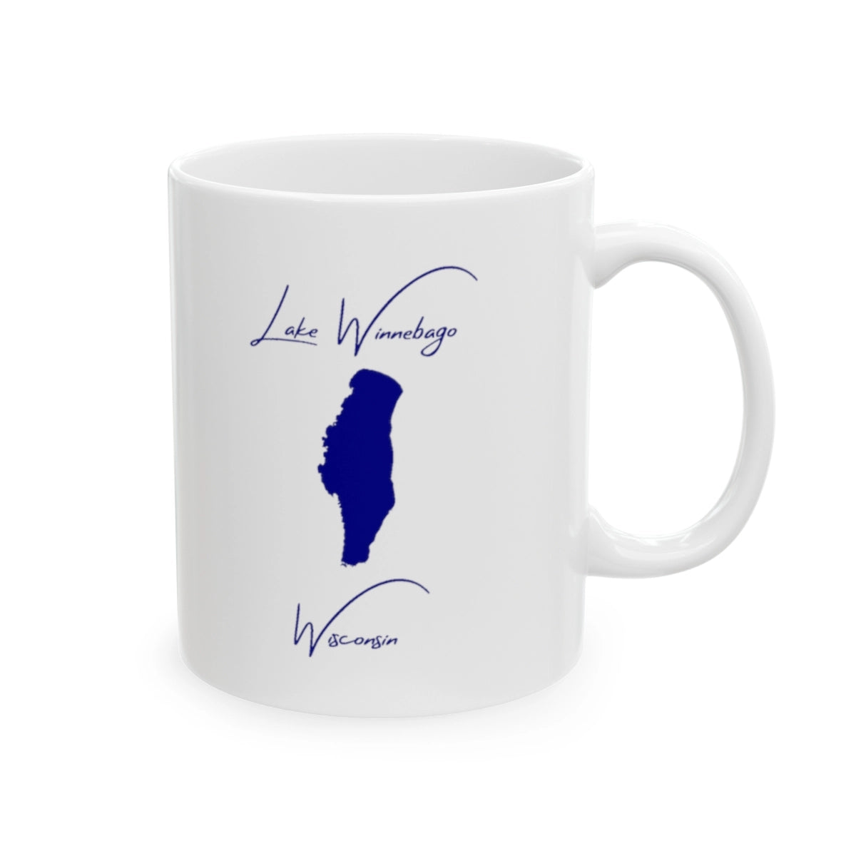 Wisconsin  Lake  Winnebago  Ceramic  Mug  other  position  view  from  right  11oz.webp