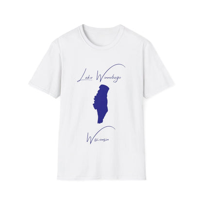 Wisconsin  Lake  Winnebago  T-shirt  front  position  view  from  front  white.webp