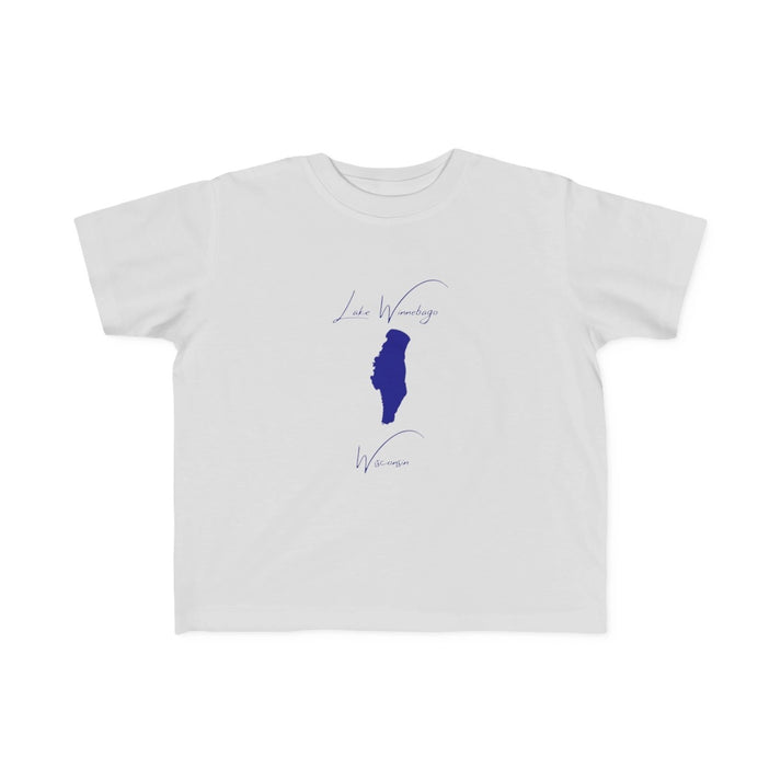 Wisconsin  Lake  Winnebago  Toddler  T-shirt  front  position  view  from  front  silver.webp