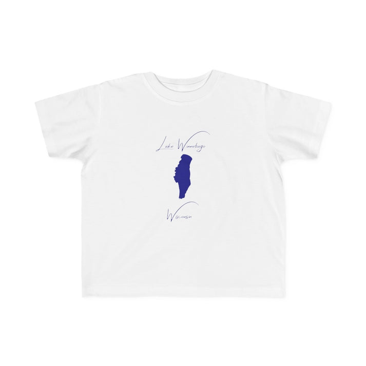 Wisconsin  Lake  Winnebago  Toddler  T-shirt  front  position  view  from  front  white.webp