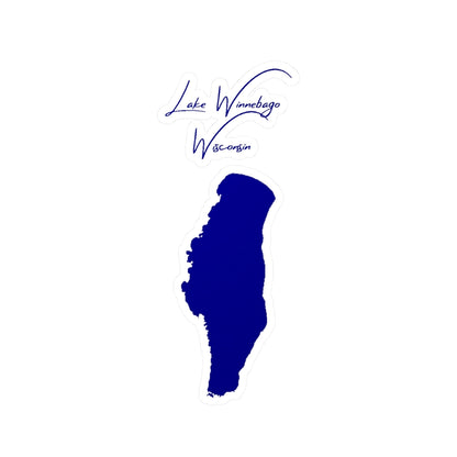 Wisconsin  Lake  Winnebago  Vinyl  Decal  other  position  view  from  front  4  x  6.webp
