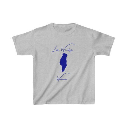 Wisconsin  Lake  Winnebago  Youth  T-shirt  front  position  view  from  front  sport  grey.webp