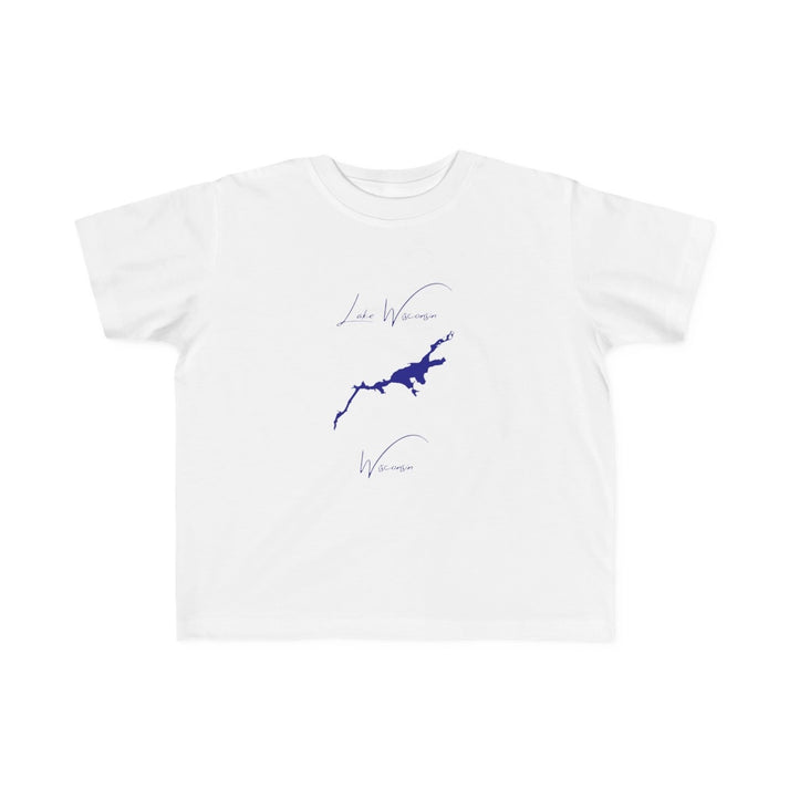 Wisconsin  Lake  Wisconsin  Toddler  T-shirt  front  position  view  from  front  white.webp