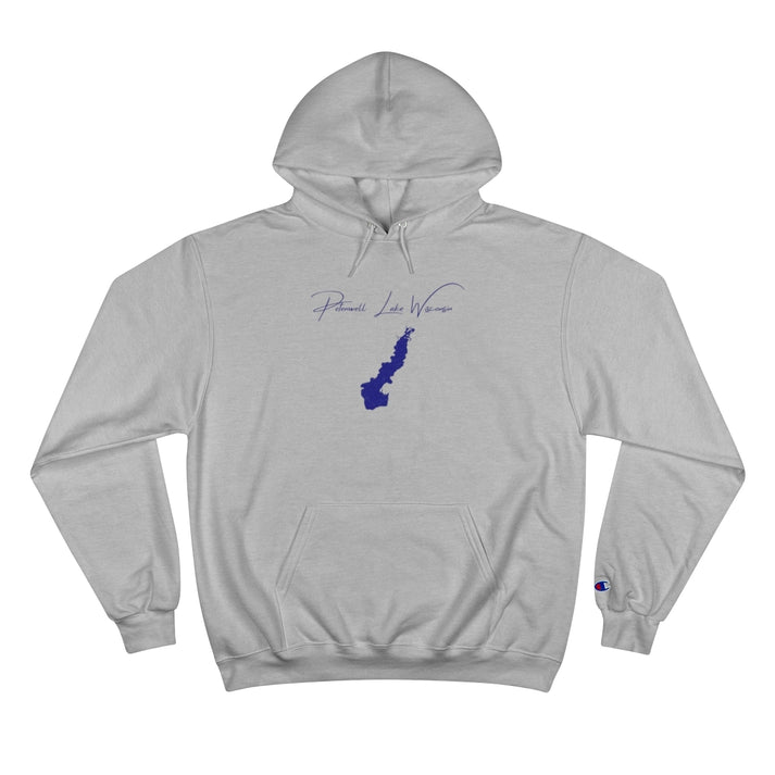 Wisconsin  Petenwell  Lake  Hoodie  front  position  view  from  front  light  steel.webp