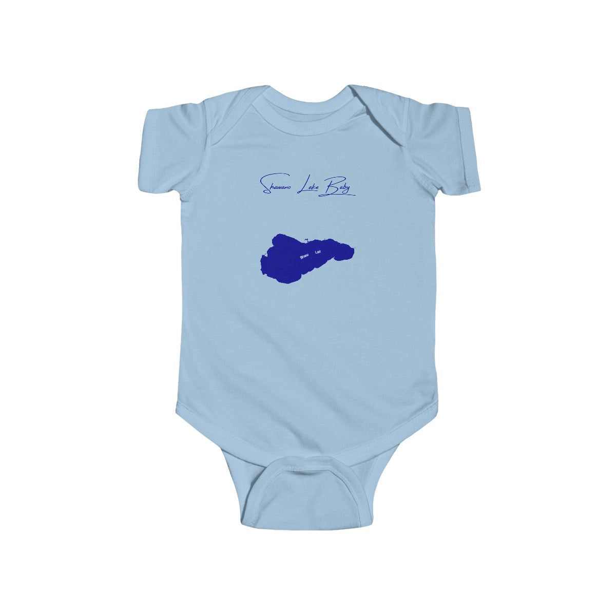 Wisconsin  Shawano  Lake  Onesie  front  position  view  from  front  light  blue.webp