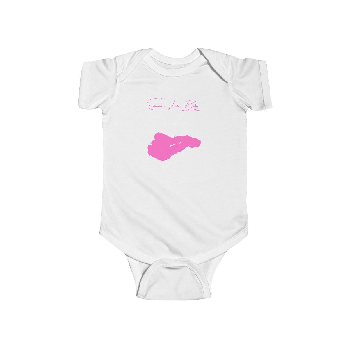 Wisconsin  Shawano  Lake  Onesie  front  position  view  from  front  white.webp