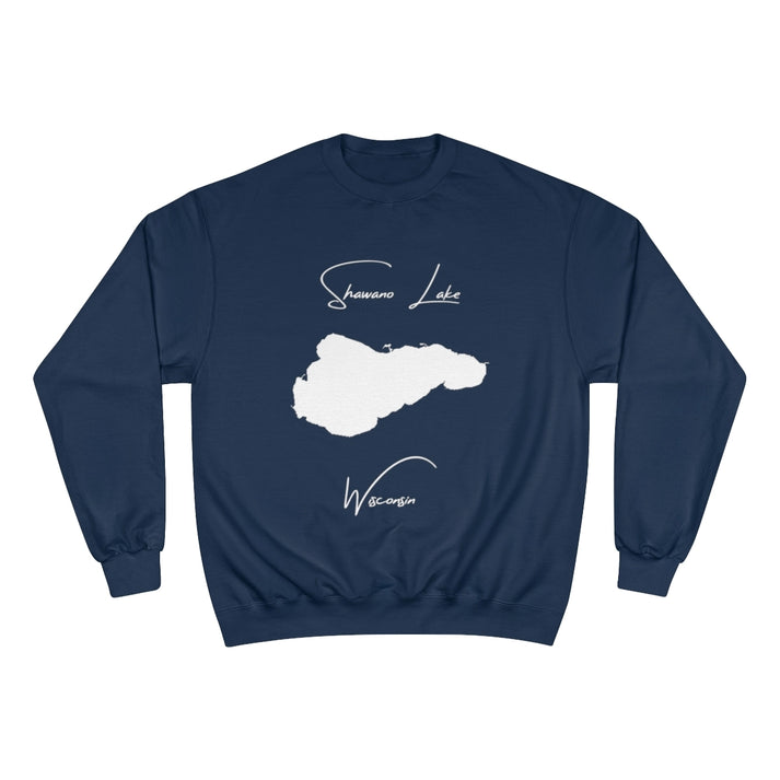 Wisconsin  Shawano  Lake  Sweatshirt  front  position  view  from  front  navy.webp