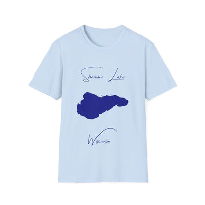 Wisconsin  Shawano  Lake  T-shirt  front  position  view  from  front  light  blue.webp