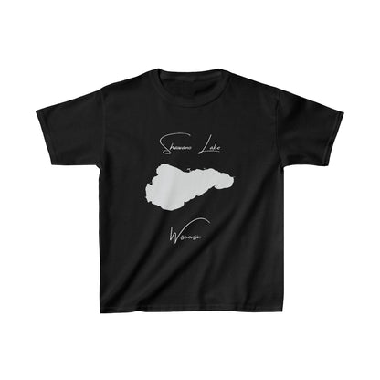 Wisconsin  Shawano  Lake  Youth  T-shirt  front  position  view  from  front  black.webp