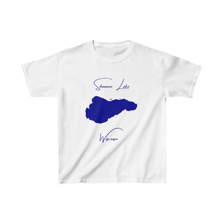 Wisconsin  Shawano  Lake  Youth  T-shirt  front  position  view  from  front  white.webp