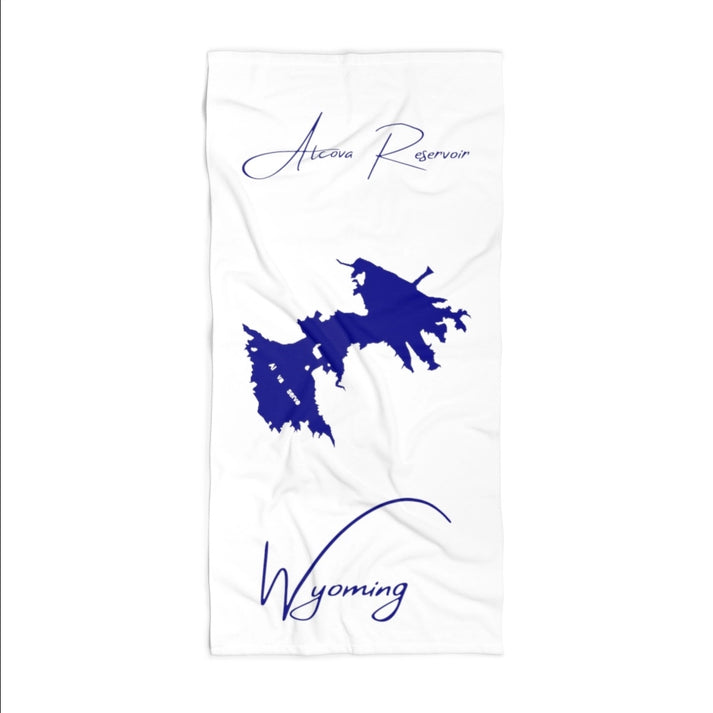 Wyoming  Alcova  Reservoir  Beach  Towel  front  position  view  from  front  36  x  72.webp