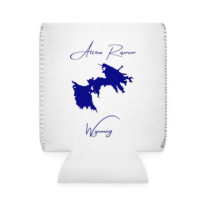 Wyoming  Alcova  Reservoir  Can  Koozie  front  position  view  from  front-1  white.webp