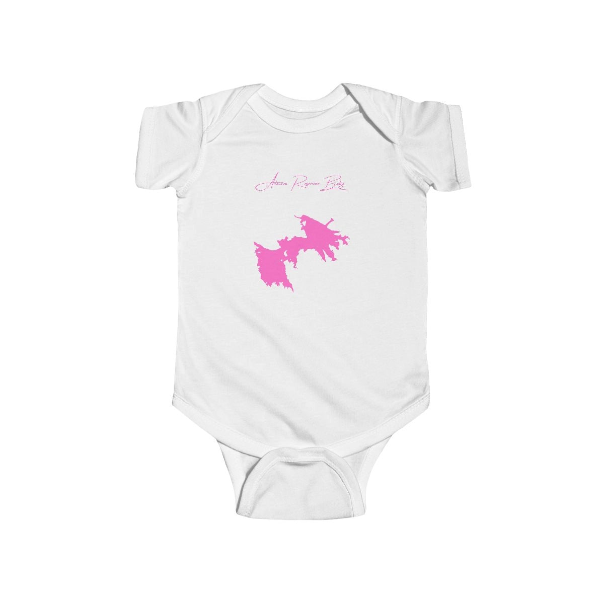 Wyoming  Alcova  Reservoir  Onesie  front  position  view  from  front  white.webp