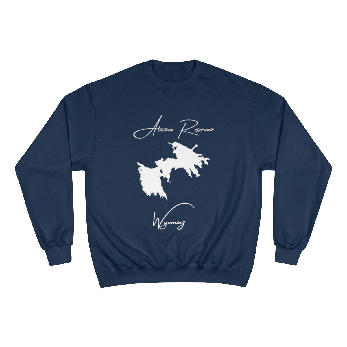 Wyoming  Alcova  Reservoir  Sweatshirt  front  position  view  from  front  navy.webp
