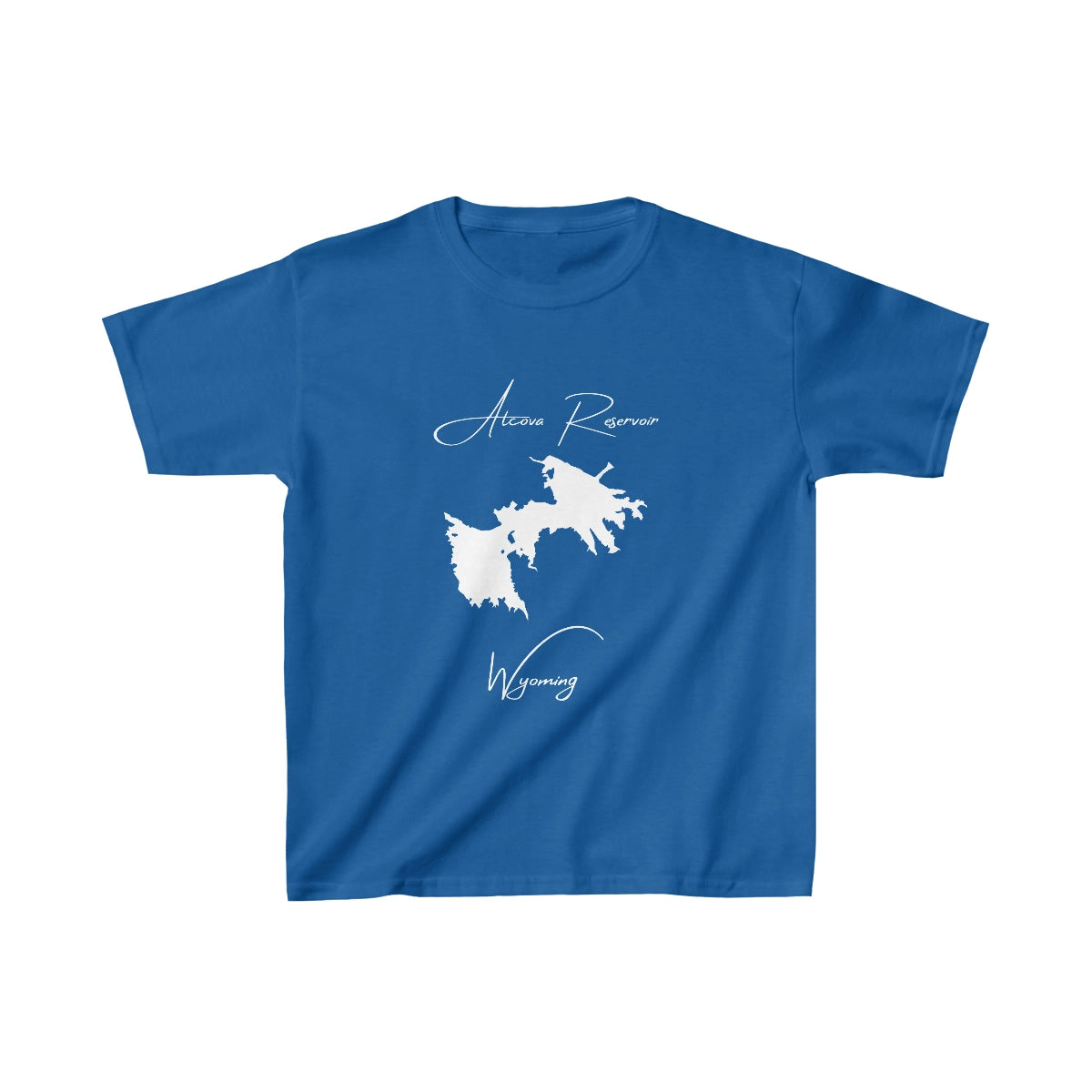Wyoming  Alcova  Reservoir  Youth  T-shirt  front  position  view  from  front  royal.webp