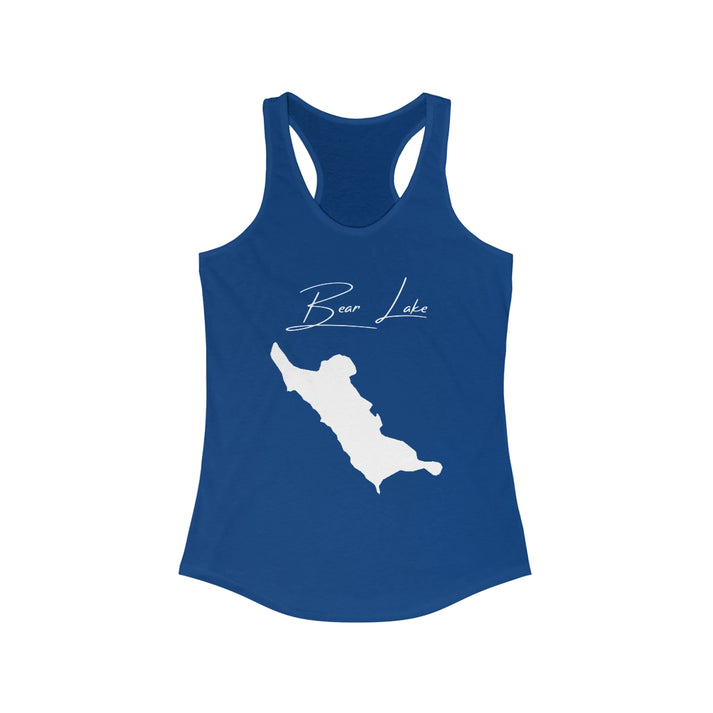 Wyoming  Bear  Lake  Racerback-Tank  front  position  view  from  front  solid  royal.webp