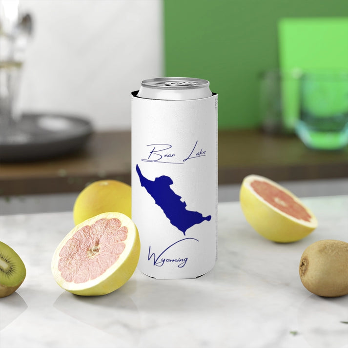 Wyoming  Bear  Lake  Slim  Can  Koozie  front  position  view  from  context-2  white.webp